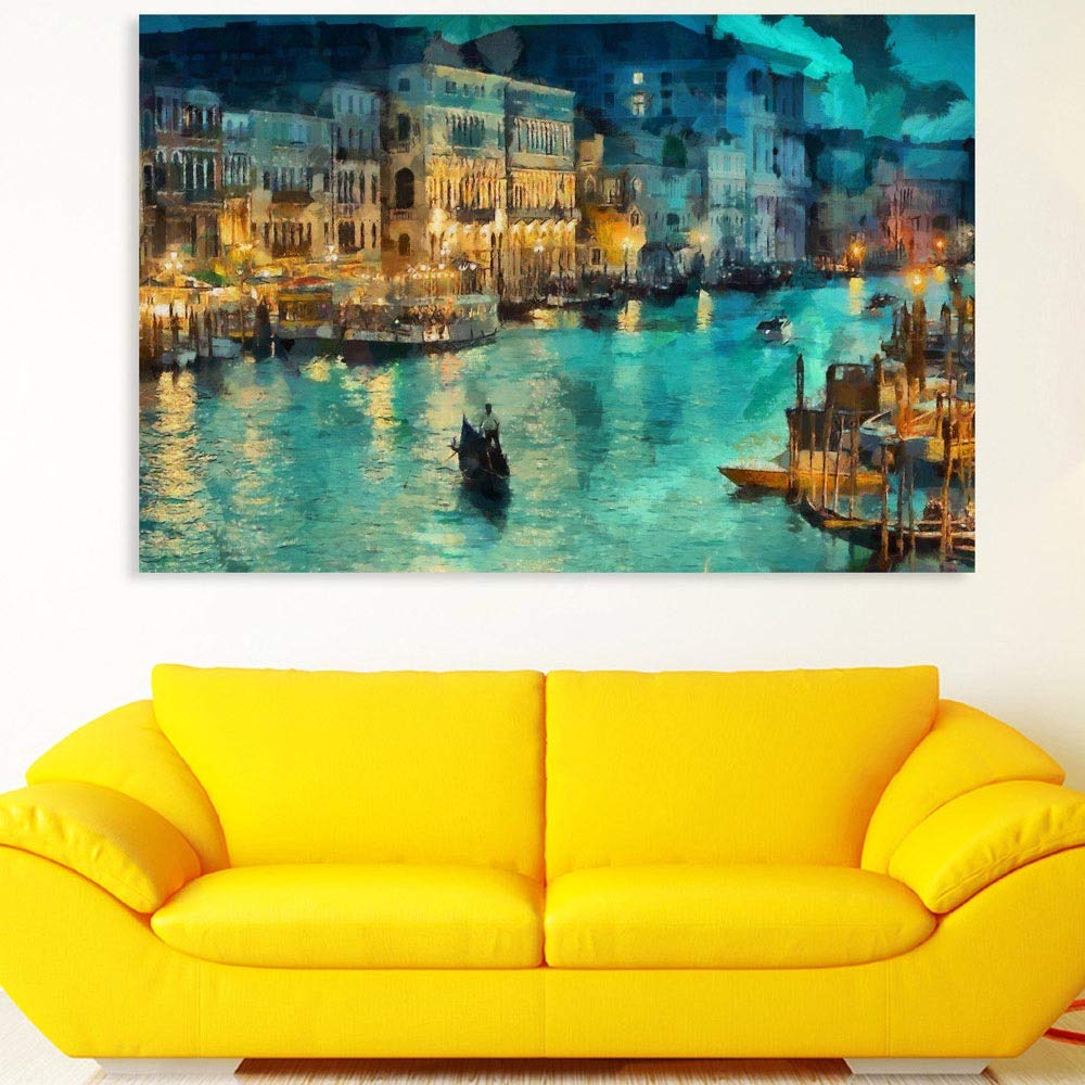 inep-b07scvz64v-venice-after-dark-framed-canvas-wall-art-in-a-cozy-bedroom-setting.jpeg
